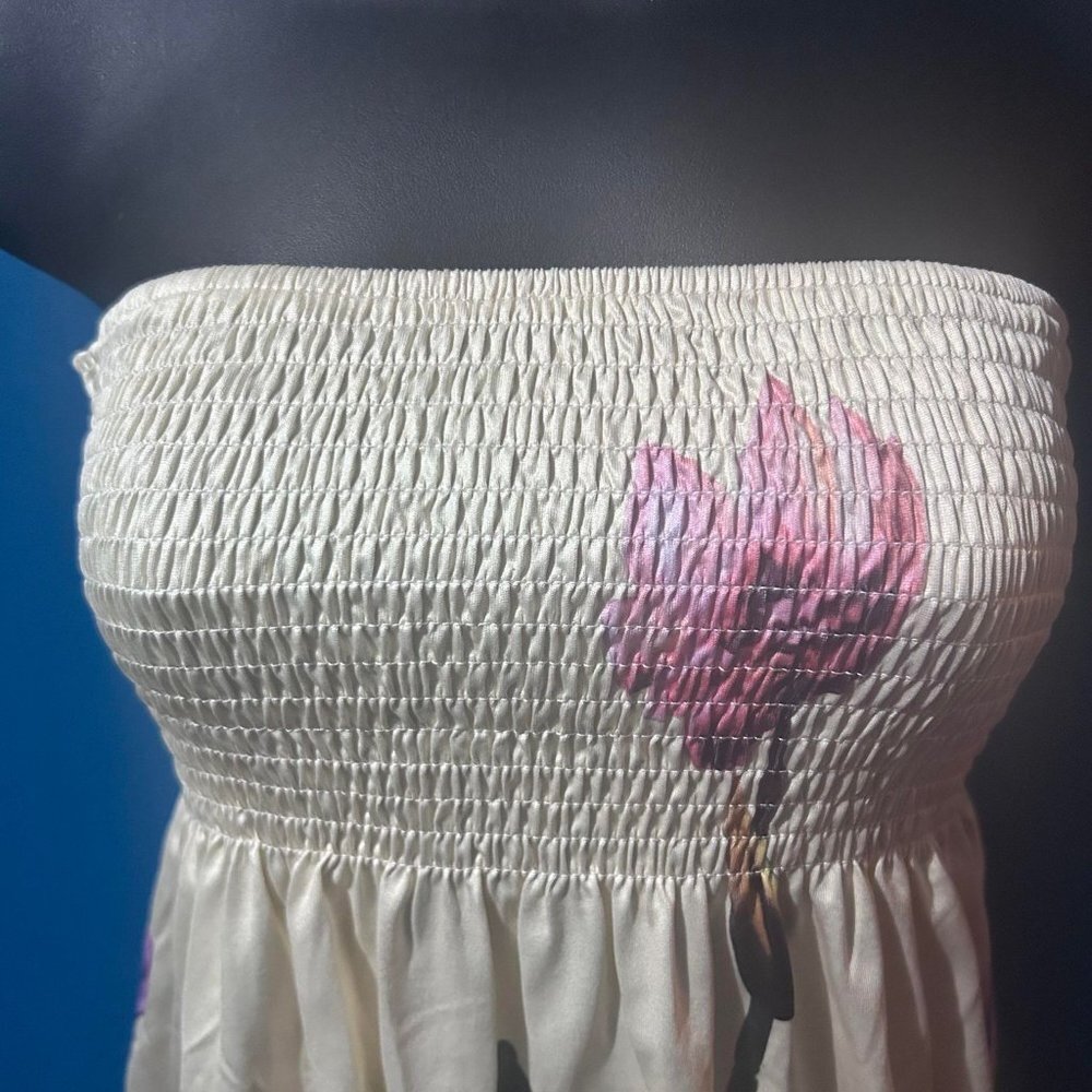Floral strapless tube top - Picture 4 of 5